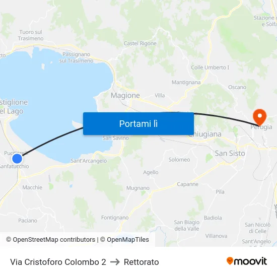 Via Cristoforo Colombo 2 to Rettorato map