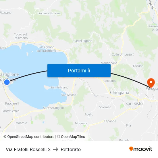 Via Fratelli Rosselli 2 to Rettorato map