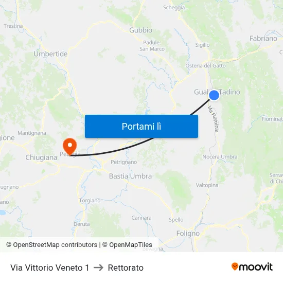 Via Vittorio Veneto 1 to Rettorato map