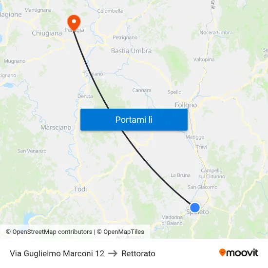 Via Guglielmo Marconi 12 to Rettorato map