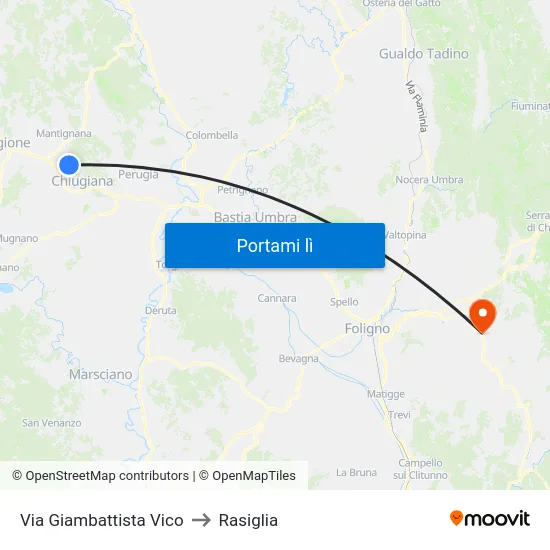 Via Giambattista Vico to Rasiglia map