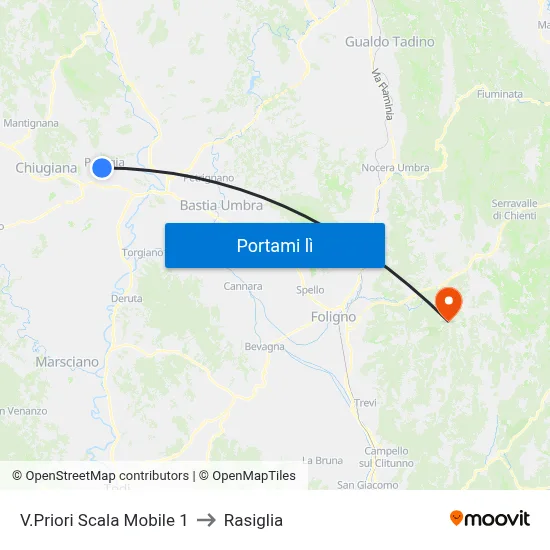 V.Priori Scala Mobile 1 to Rasiglia map