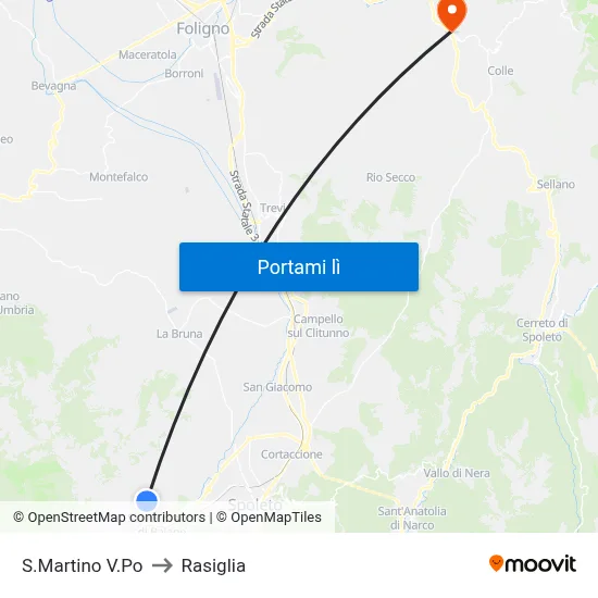S.Martino V.Po to Rasiglia map