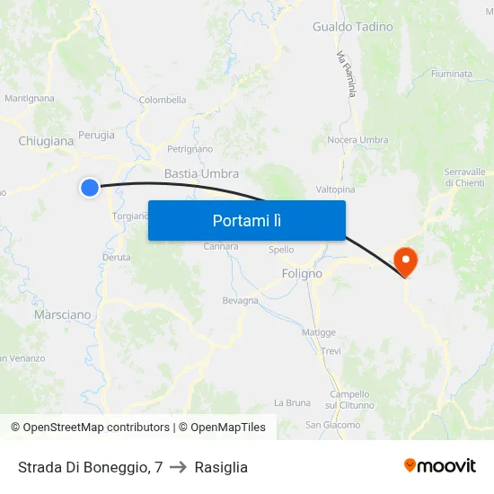 Strada Di Boneggio, 7 to Rasiglia map