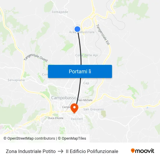 Zona Industriale Potito to II Edificio Polifunzionale map