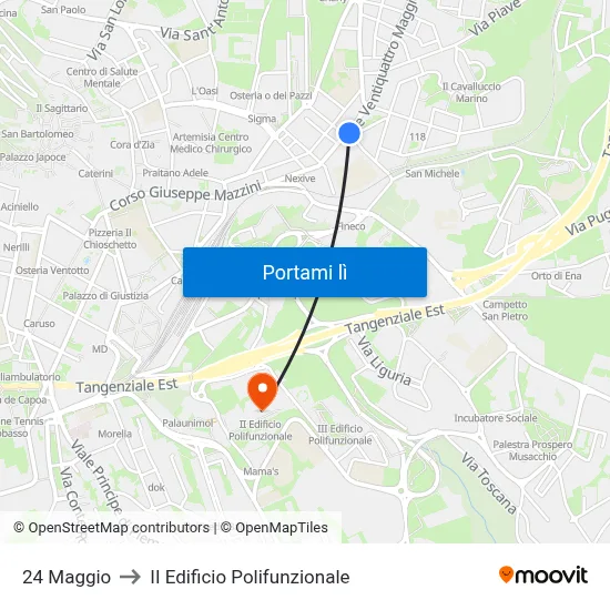 24 Maggio to II Edificio Polifunzionale map