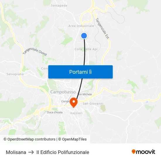 Molisana to II Edificio Polifunzionale map