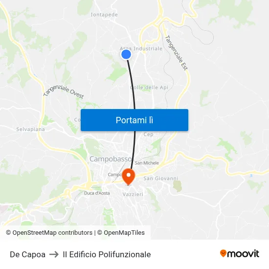 De Capoa to II Edificio Polifunzionale map
