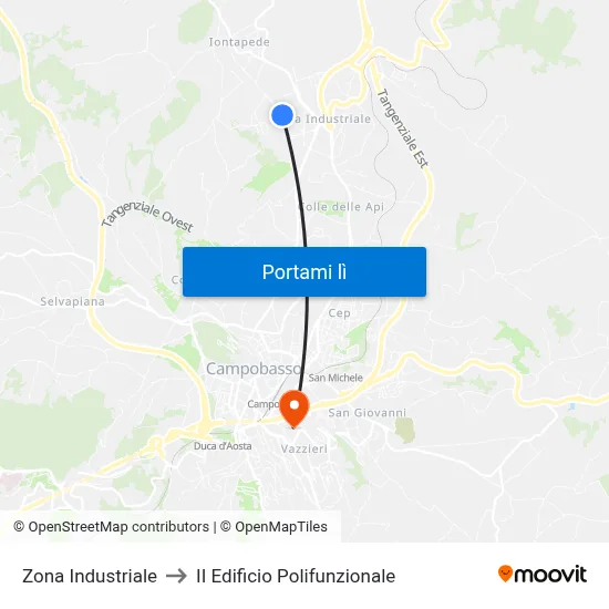 Zona Industriale to II Edificio Polifunzionale map