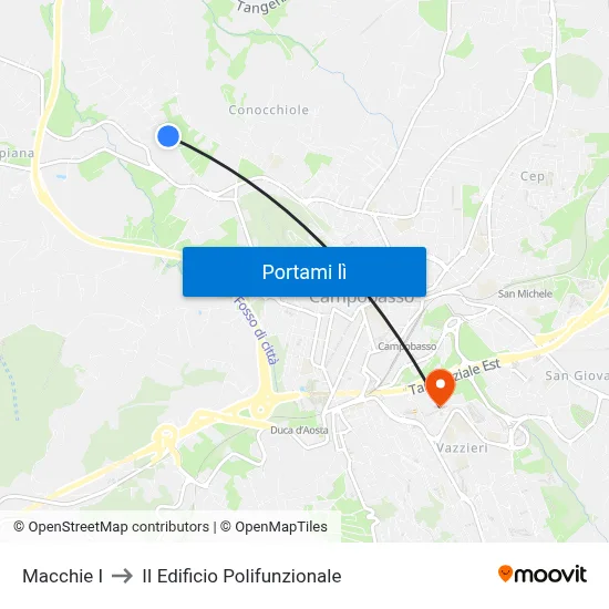 Macchie I to II Edificio Polifunzionale map
