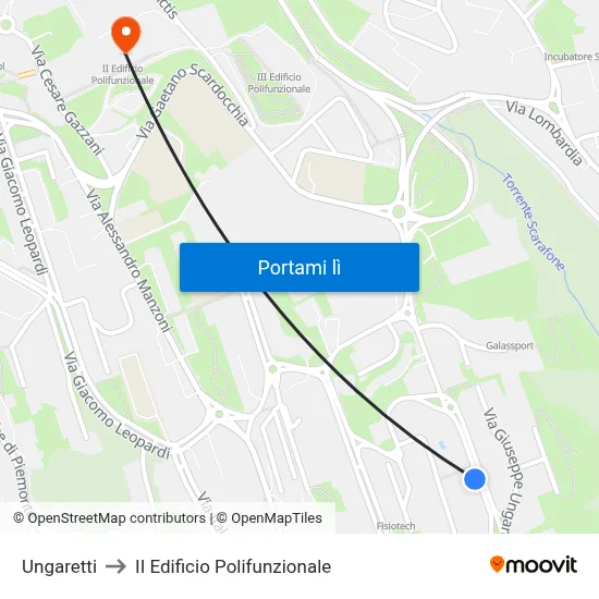 Ungaretti to II Edificio Polifunzionale map
