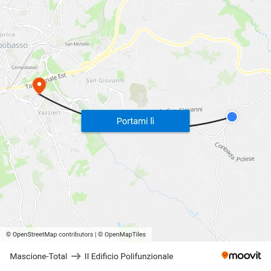 Mascione-Total to II Edificio Polifunzionale map