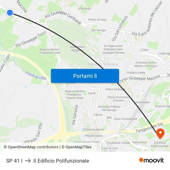 SP 41 I to II Edificio Polifunzionale map