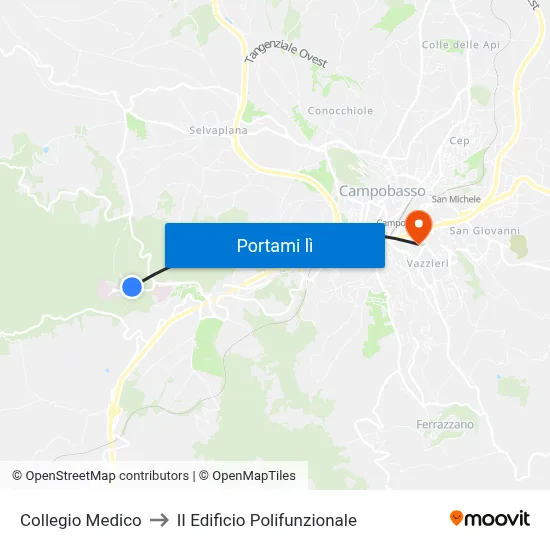 Collegio Medico to II Edificio Polifunzionale map