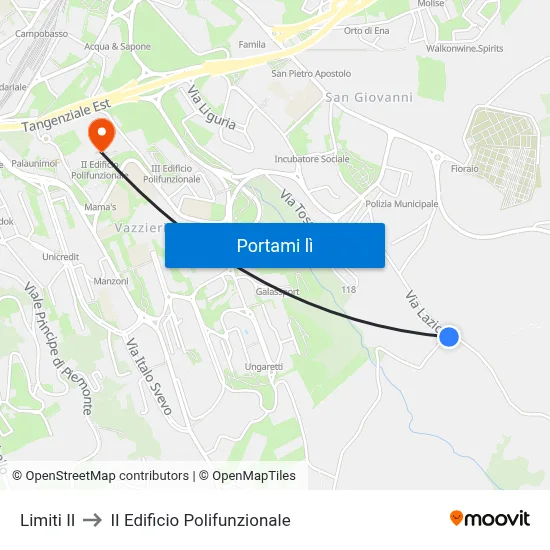Limiti II to II Edificio Polifunzionale map