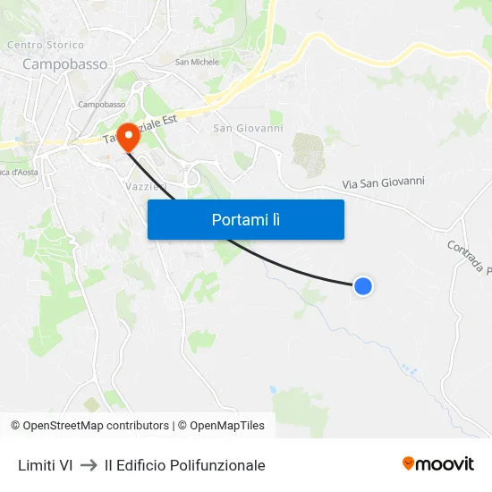 Limiti VI to II Edificio Polifunzionale map