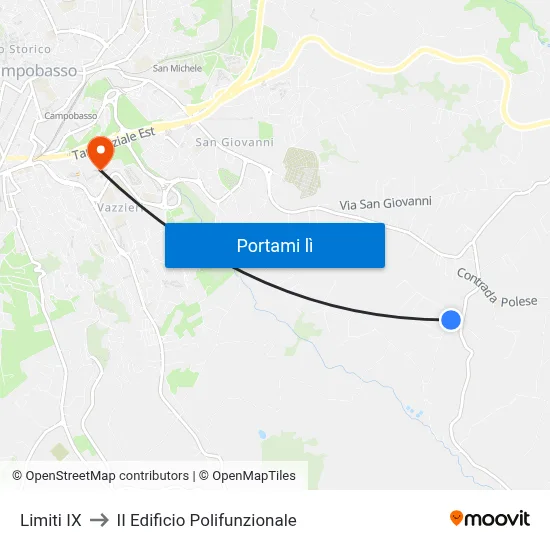 Limiti IX to II Edificio Polifunzionale map