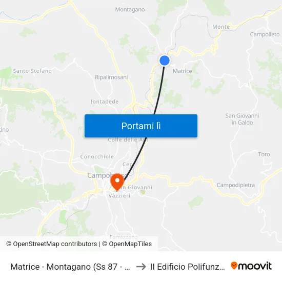 Scalo FS Matrice to II Edificio Polifunzionale map
