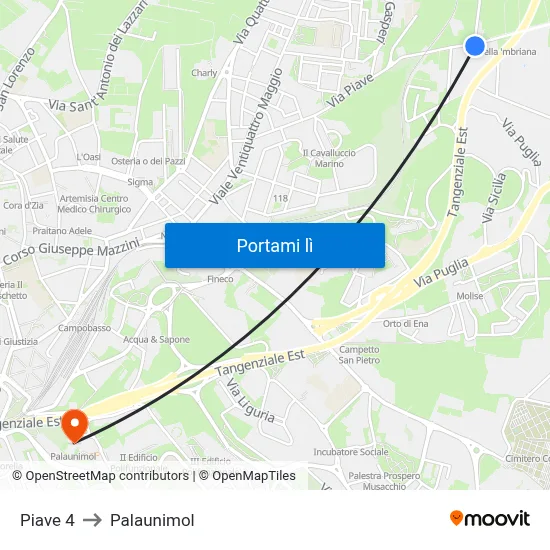 Piave 4 to Palaunimol map