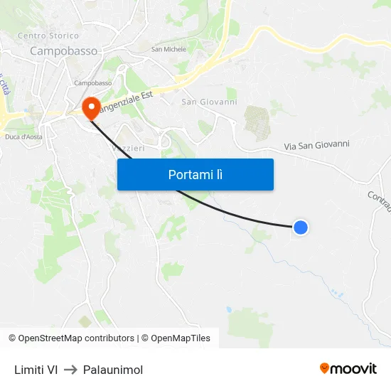 Limiti VI to Palaunimol map