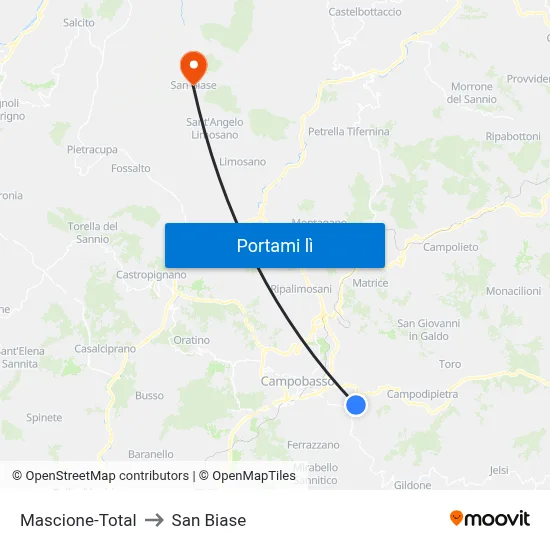 Mascione-Total to San Biase map