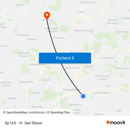 Sp165 to San Biase map