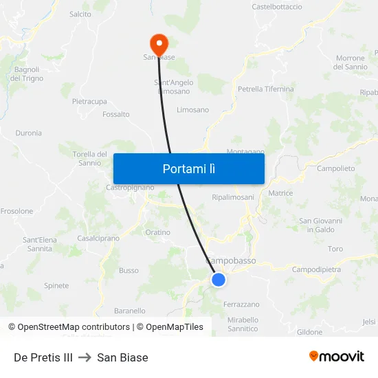 De Pretis III to San Biase map