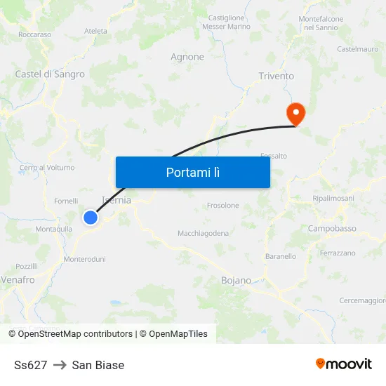 Ss627 to San Biase map