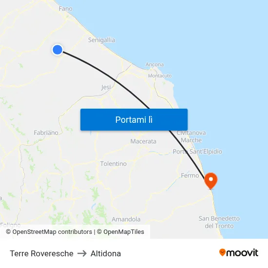 Terre Roveresche to Altidona map