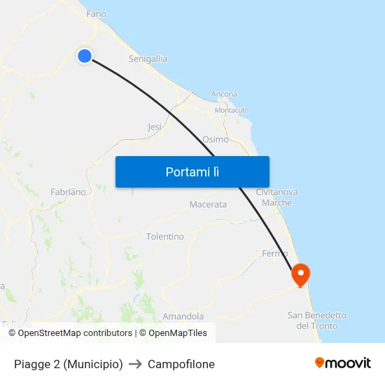 Piagge 2 (Municipio) to Campofilone map