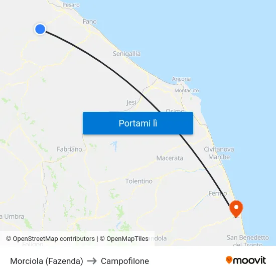 Morciola (Fazenda) to Campofilone map