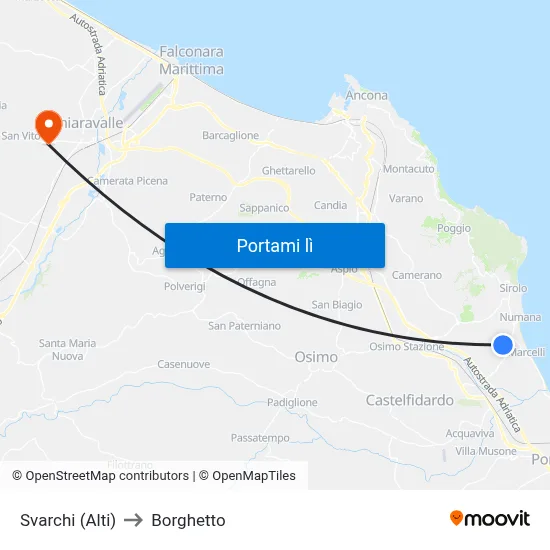 Svarchi (Alti) to Borghetto map