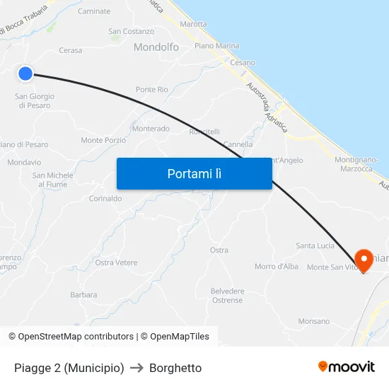 Piagge 2 (Municipio) to Borghetto map
