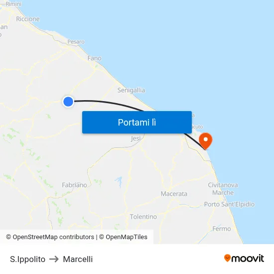 S.Ippolito to Marcelli map