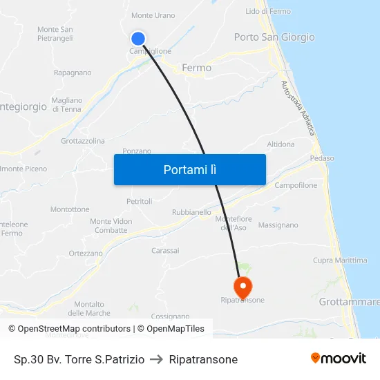 Sp.30 Bv. Torre S.Patrizio to Ripatransone map