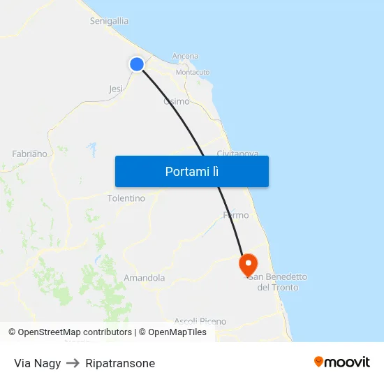 Via Nagy to Ripatransone map