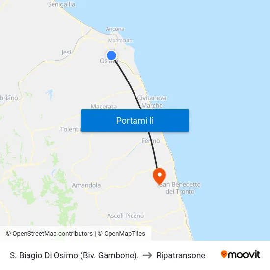 S. Biagio Di Osimo (Biv. Gambone). to Ripatransone map