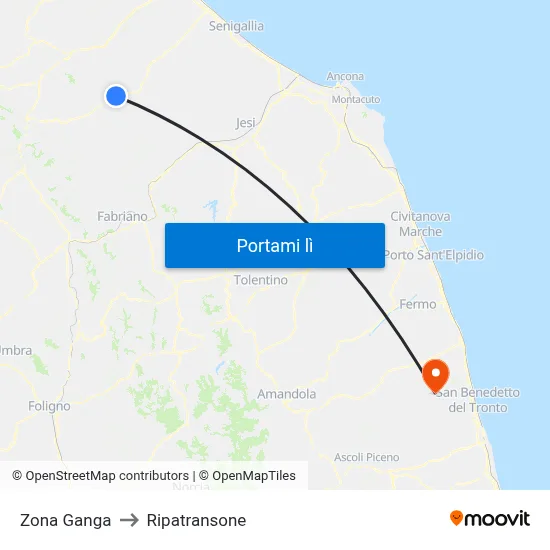 Zona Ganga to Ripatransone map