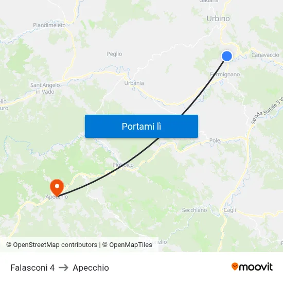 Falasconi 4 to Apecchio map