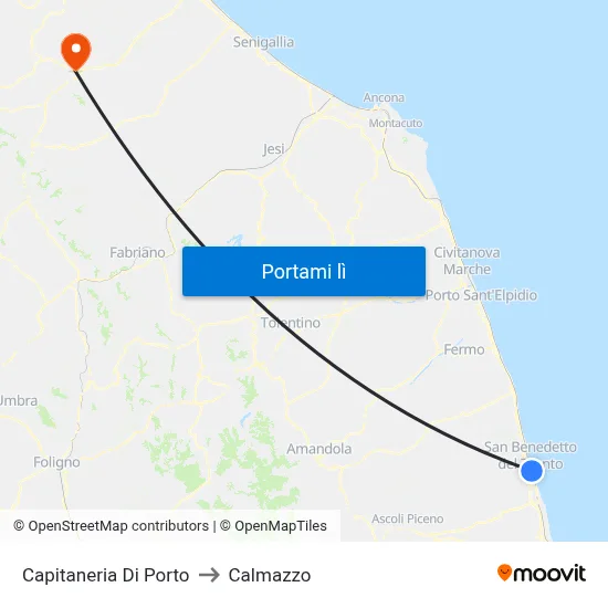 Capitaneria Di Porto to Calmazzo map