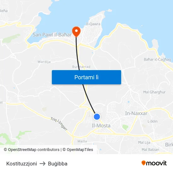 Kostituzzjoni to Buġibba map