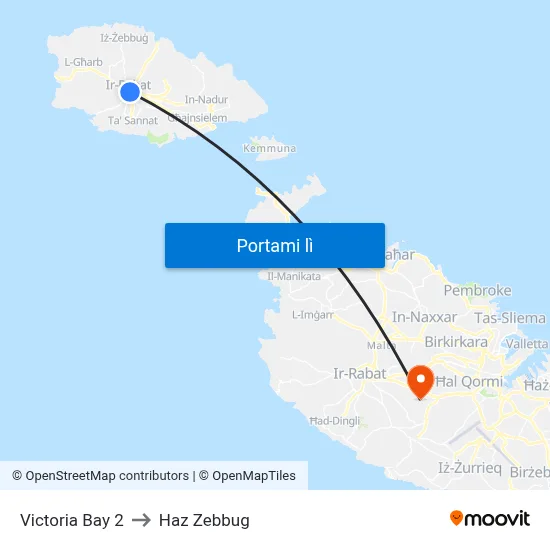 Victoria Bay 2 to Haz Zebbug map