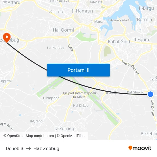 Deheb 3 to Haz Zebbug map