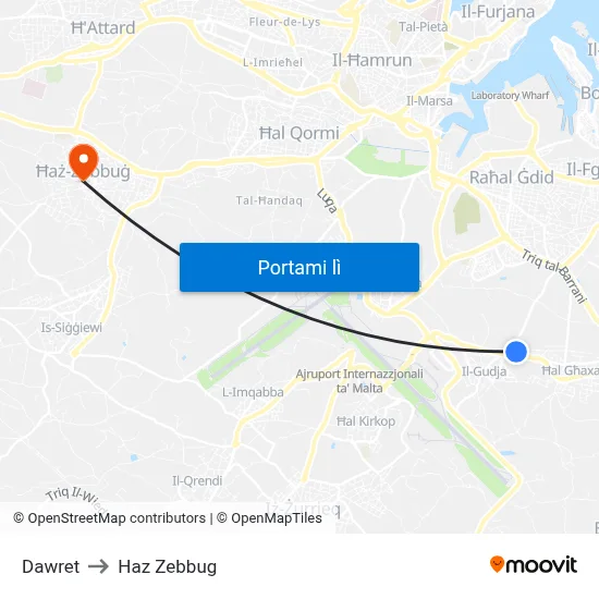 Dawret to Haz Zebbug map
