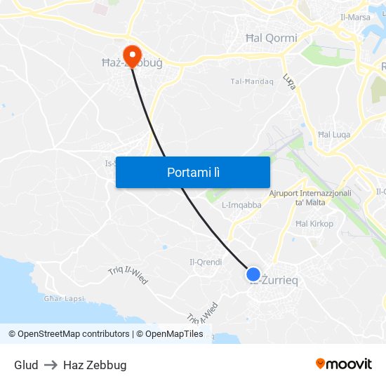 Glud to Haz Zebbug map