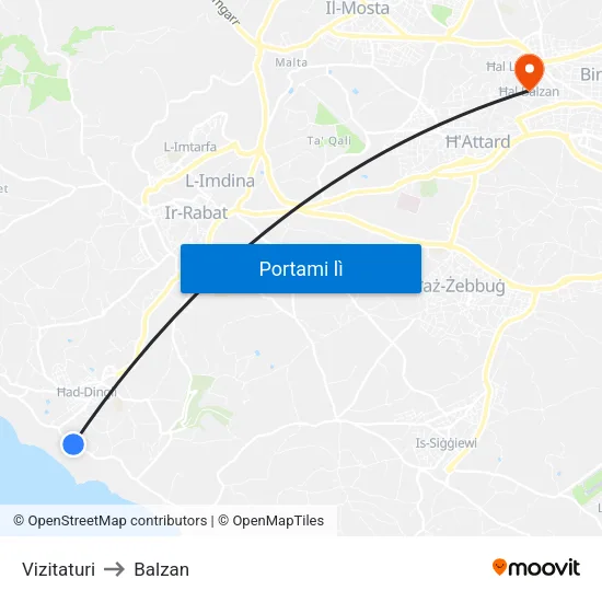 Vizitaturi to Balzan map