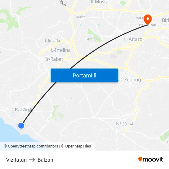 Vizitaturi to Balzan map
