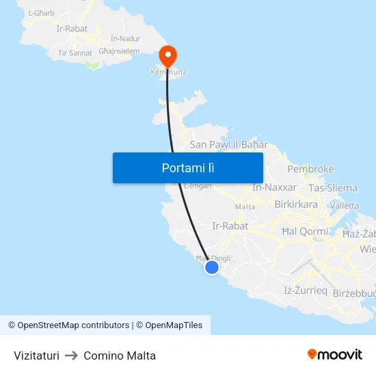 Vizitaturi to Comino Malta map