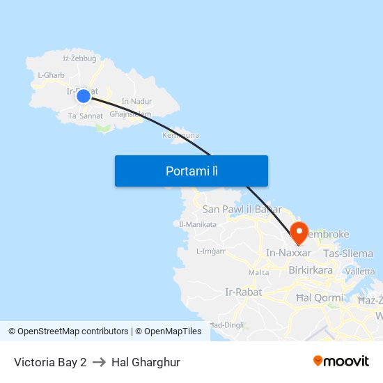 Victoria Bay 2 to Hal Gharghur map