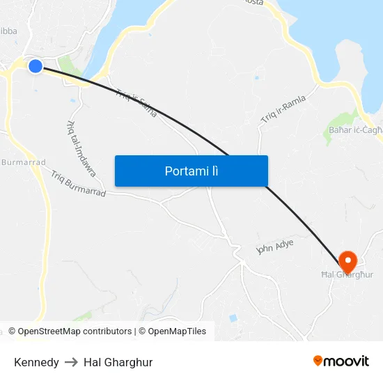 Kennedy to Hal Gharghur map